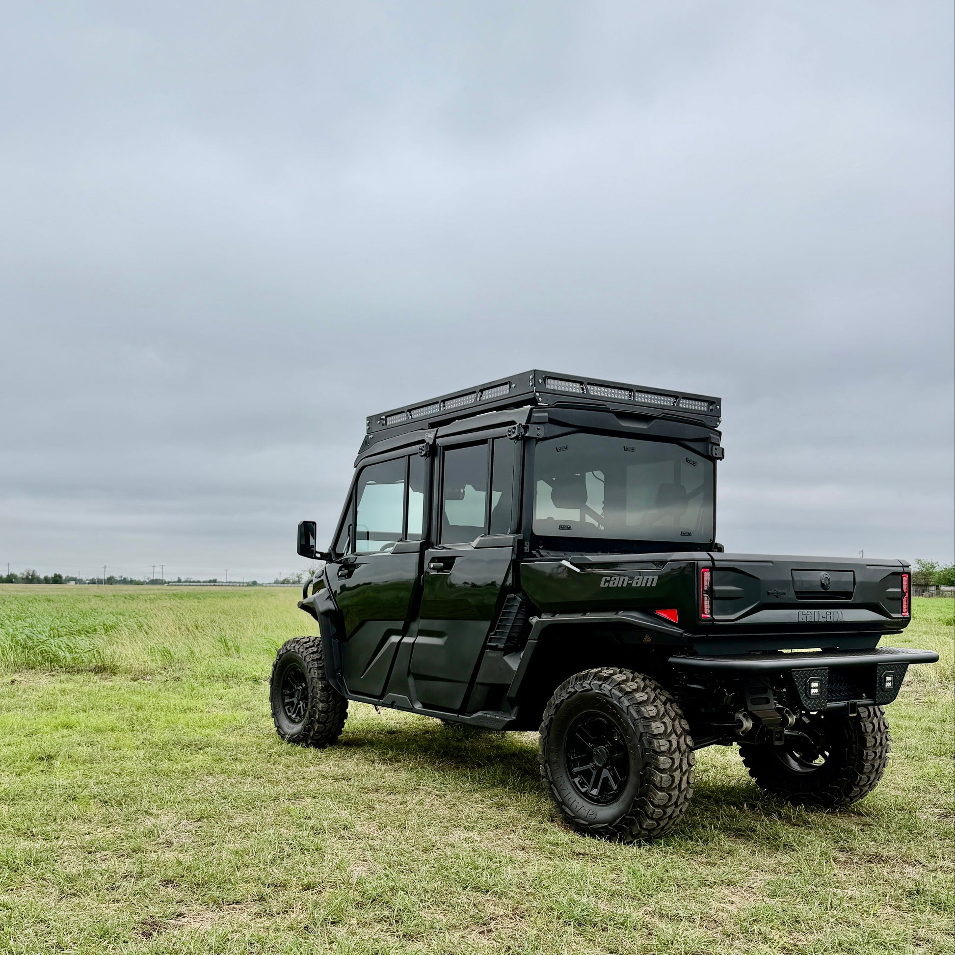 Durable aluminum roof rack for Can-Am Defender JL UTV with bolt-on installation design