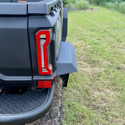 Easy-install CFMoto U10 fender flare kit featuring laser-cut aluminum construction and TIG-welded seams