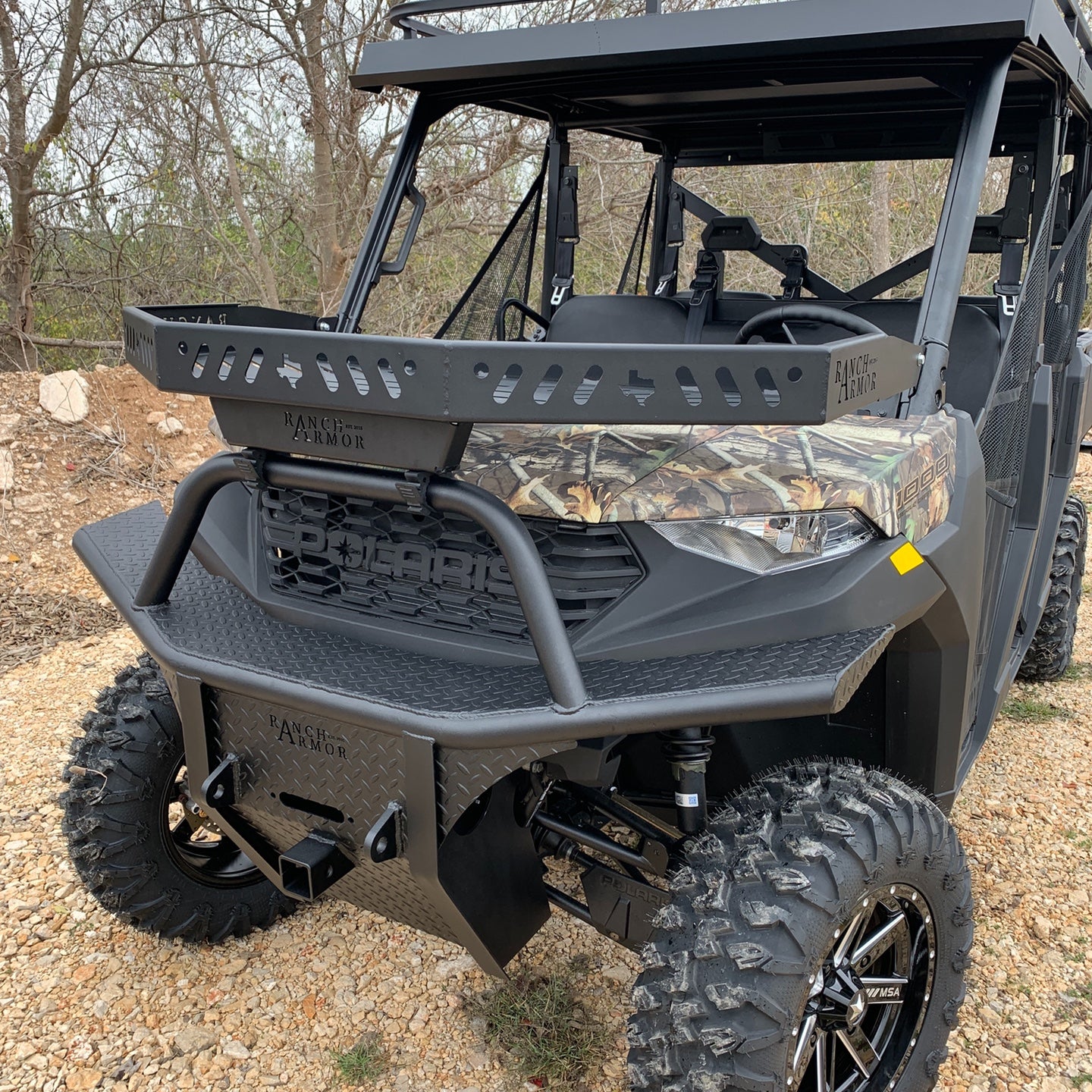 Polaris Ranger front storage basket hood rack for lock-and-ride – Ranch ...