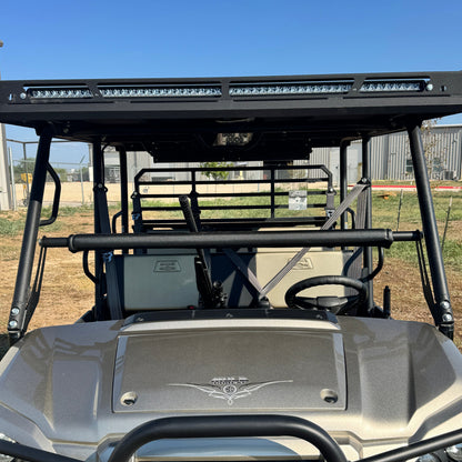 Front view of Kawasaki Mule Pro Interior Rifle Rest by Ranch Armor
