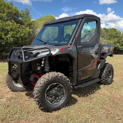 Front view of a Kawasaki Ridge side step