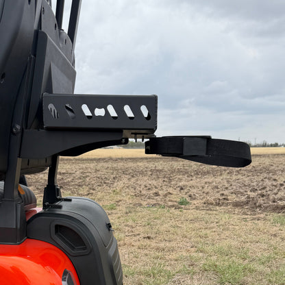 Golf bag bracket relocation on Denago Rover XL XXL with hitch setup