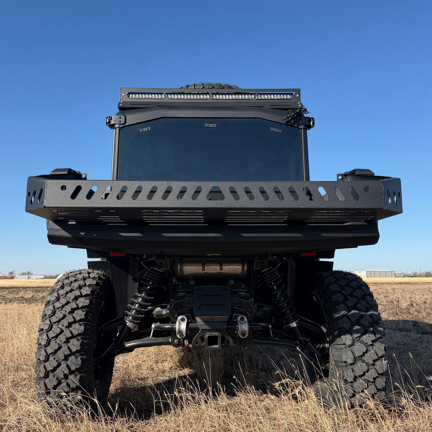 Heavy-duty Can-Am Defender HD11 bed extender expanding rear cargo space