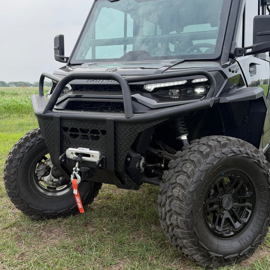 Heavy Duty Can-Am Defender HD11 Bumper with Factory Winch Compatibility