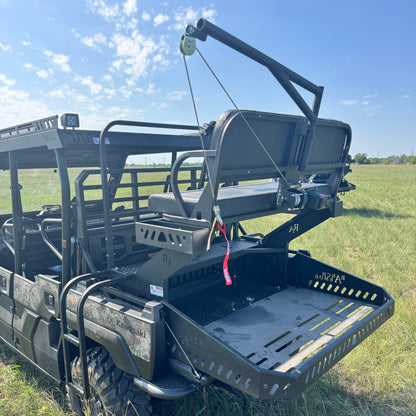 Hoist on Kawasaki Mule Pro High Seat by Ranch Armor