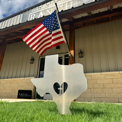 Pray For Texas Aluminum Yard Sign (Limited Availability)