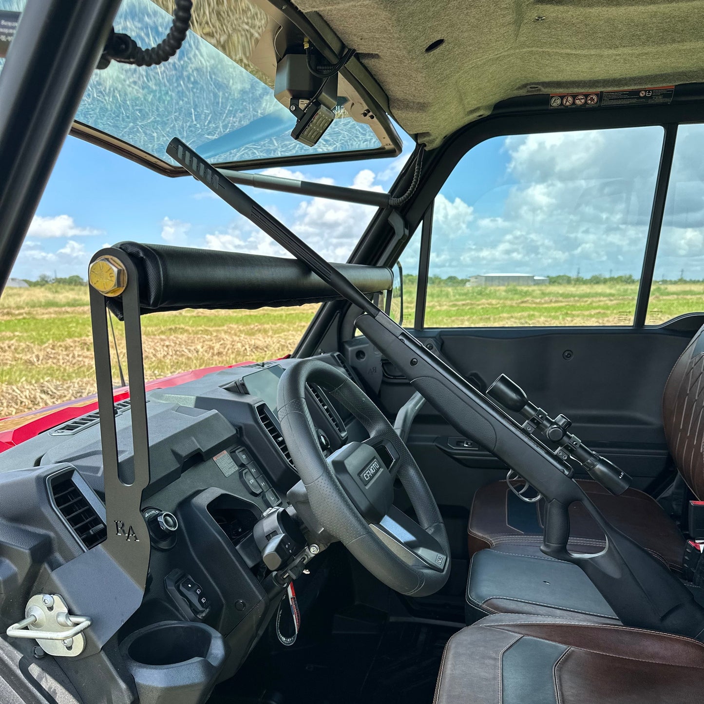 Interior Rifle Mount Holder for CFMoto U10 Pro by Ranch Armor