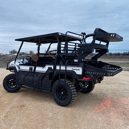 Kawasaki Mule Pro FXT with high seat and bed extension by Ranch Armor