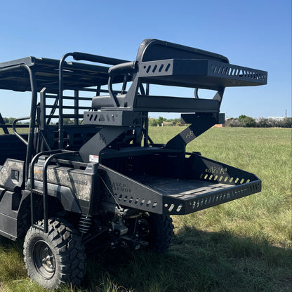 Kawasaki Mule Pro High Seat with upper basket on 1000 by Ranch Armor