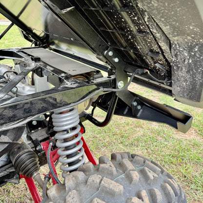 Kawasaki Ridge rear bumper with integrated LED flush mounts and functional bed protection