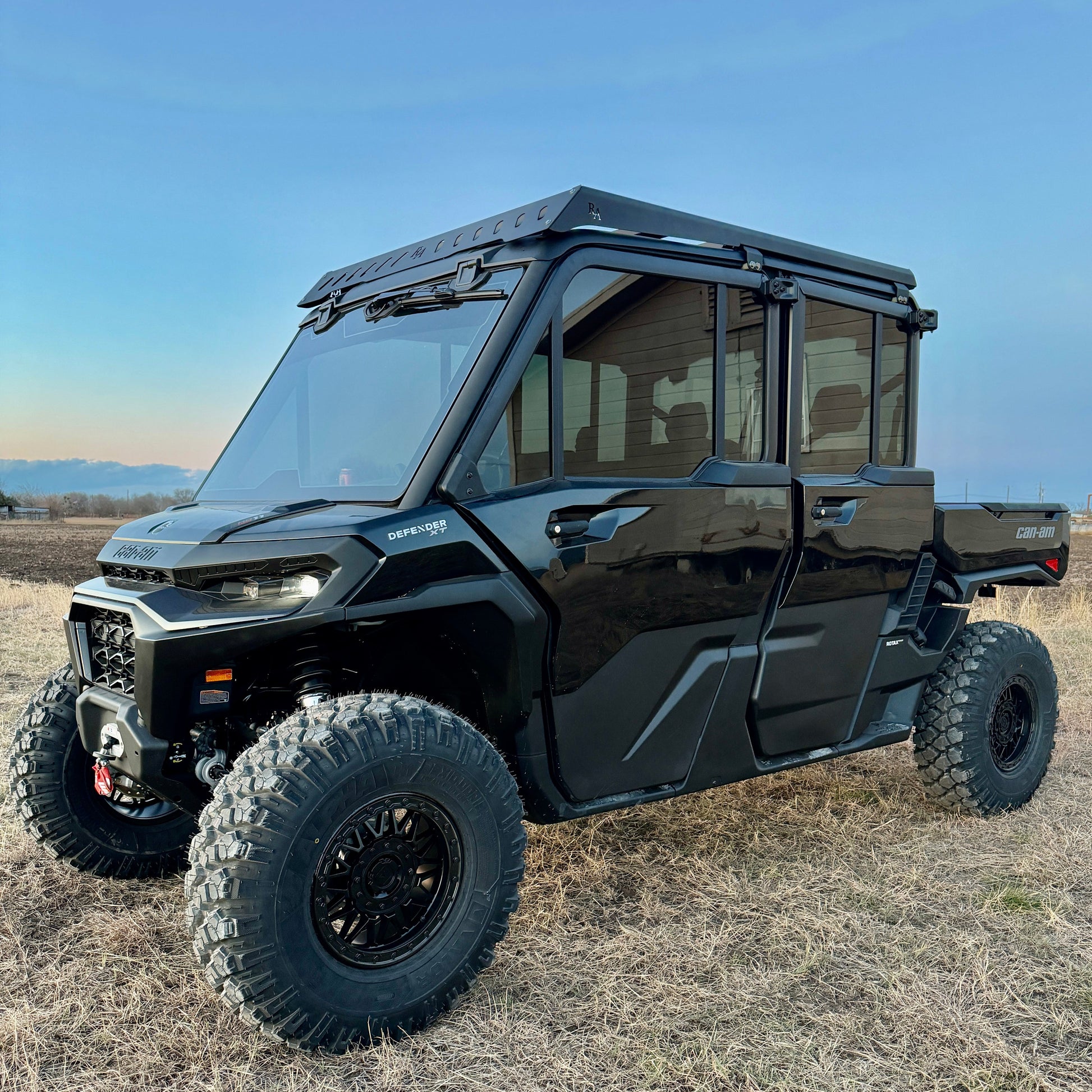 Modular aluminum roof rack for Can-Am Defender with direct bolt-on design