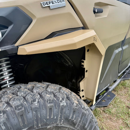 One-piece front fender system for Can-Am Defender HD11 aluminum