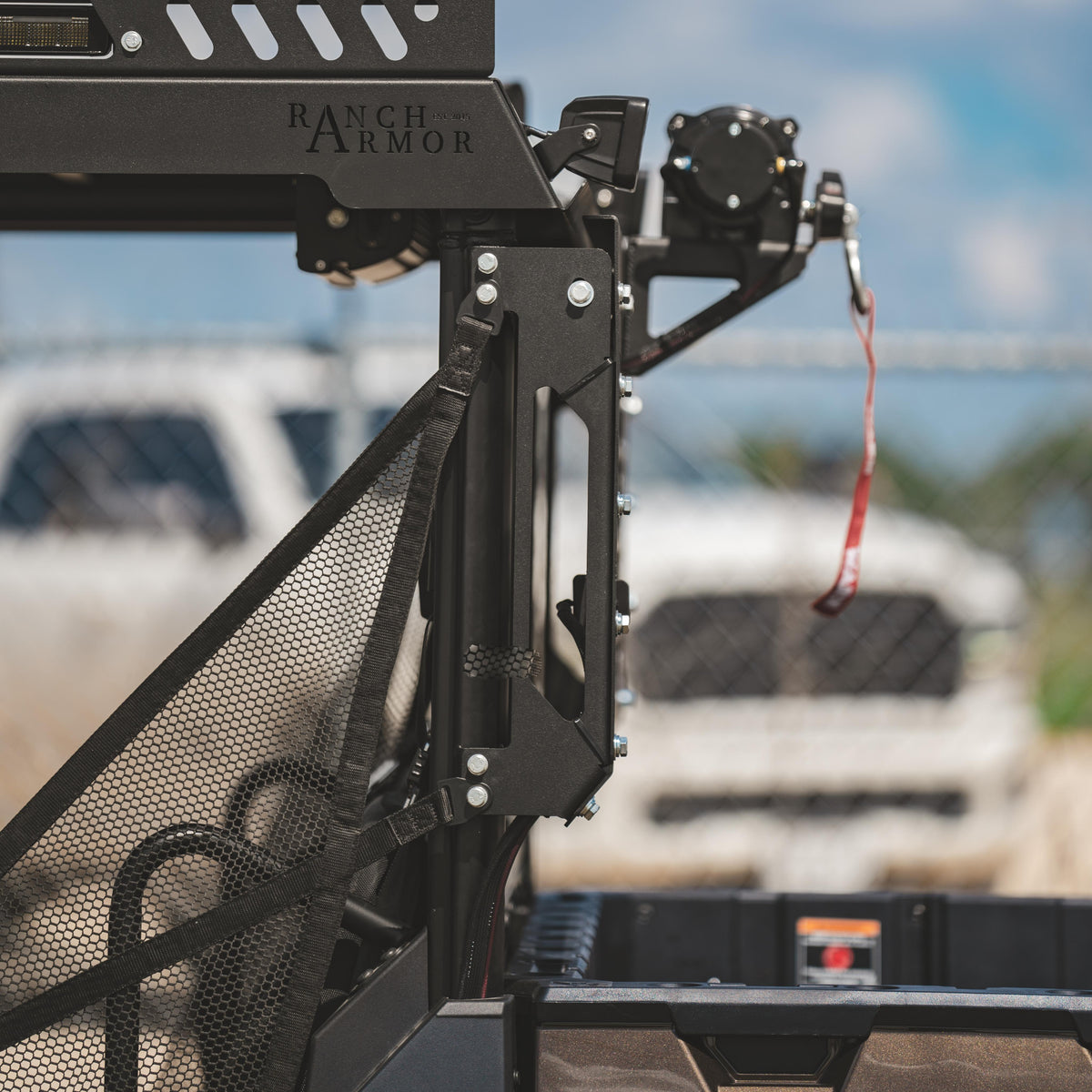 Polaris Ranger 1000 Headache Rack with Optional Winch by Ranch Armor