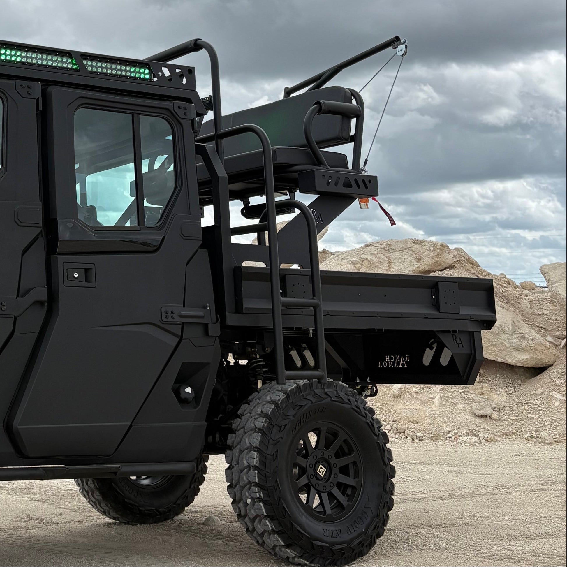 Polaris Ranger 1000 Outfit by Ranch Armor featuring aluminum flatbed 