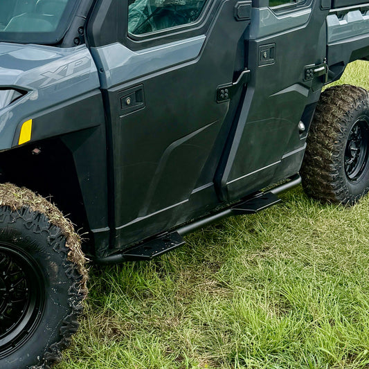 Polaris Ranger XP 1000 side protection with Ranch Armor rock sliders