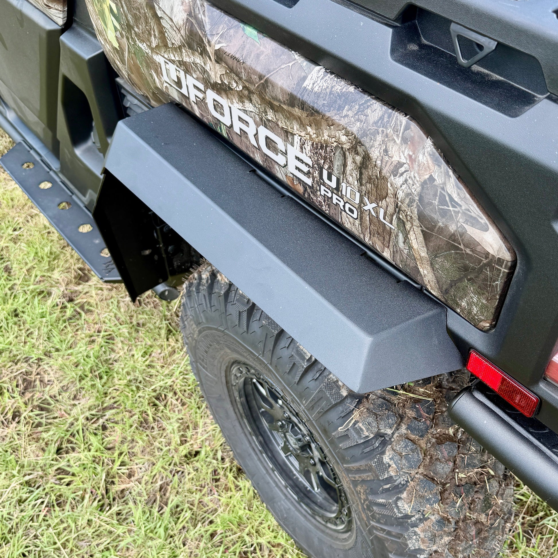 Premium aftermarket aluminum fender flares enhancing protection and appearance of CFMoto U10 UTV