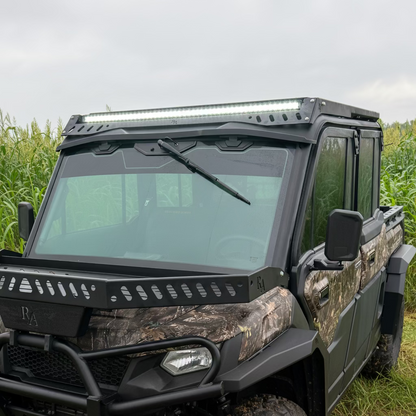 Premium aluminum roof rack upgrade for the CFMOTO U10 Pro XL featuring modular cargo storage.