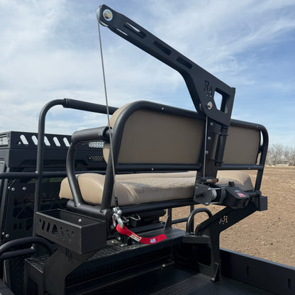 Project Kudu Polaris Ranger 1500 with custom aluminum flatbed and elevated high seat setup