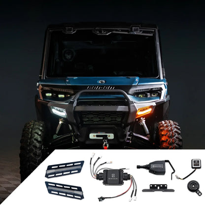 Ravek Can-Am Defender HD11 Speakeasy™ Turn Signal Kit w/ Signature Lights - Lever