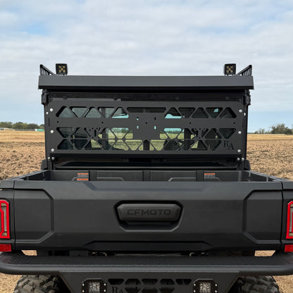 Ranch Armor Headache Rack installed on CFMoto UForce U10 Pro side by side