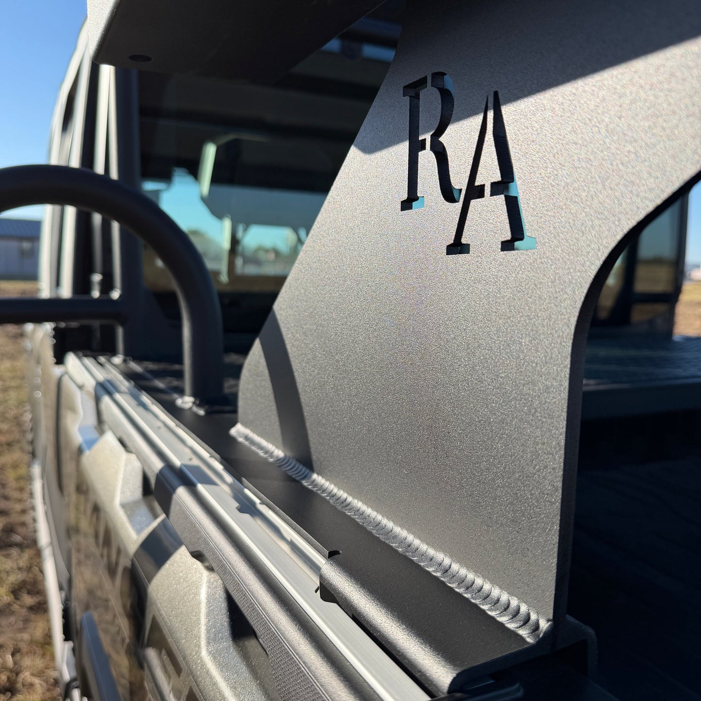Ranch Armor UTV high seat mounted on Polaris Ranger 1500 for elevated field visibility