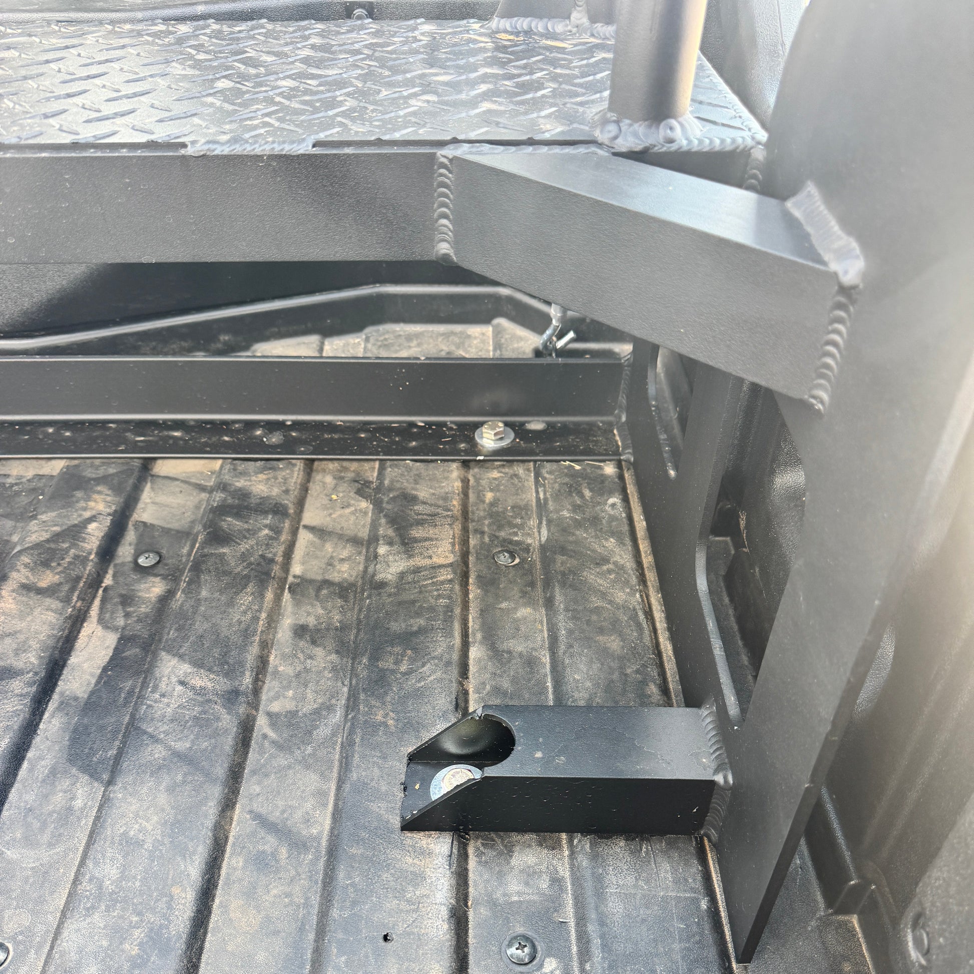 Ranch Armor high rear seat upgrade on Honda Pioneer side-by-side