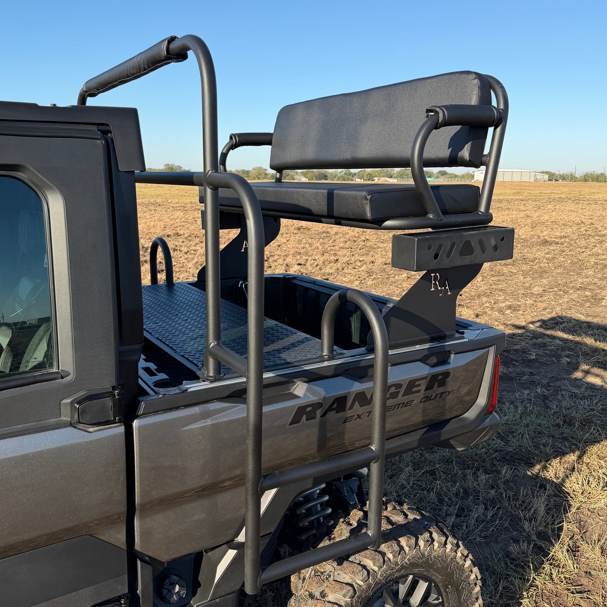 Ranch Armor high seat on Polaris Ranger 1500 – rugged outdoor and ranch utility upgrade