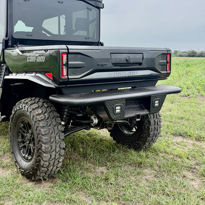 Ranch Armor rear bumper for Can-Am Defender HD11 engineered for maximum rear protection, rugged utility, and aggressive off-road styling.