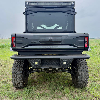 Ranch Armor rear bumper for Can-Am Defender HD11 featuring heavy-duty steel construction and superior rear-end protection.