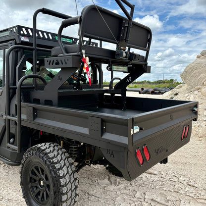 Rear High seat with hoist on Polaris Ranger 1000 Aluminum Flatedbed