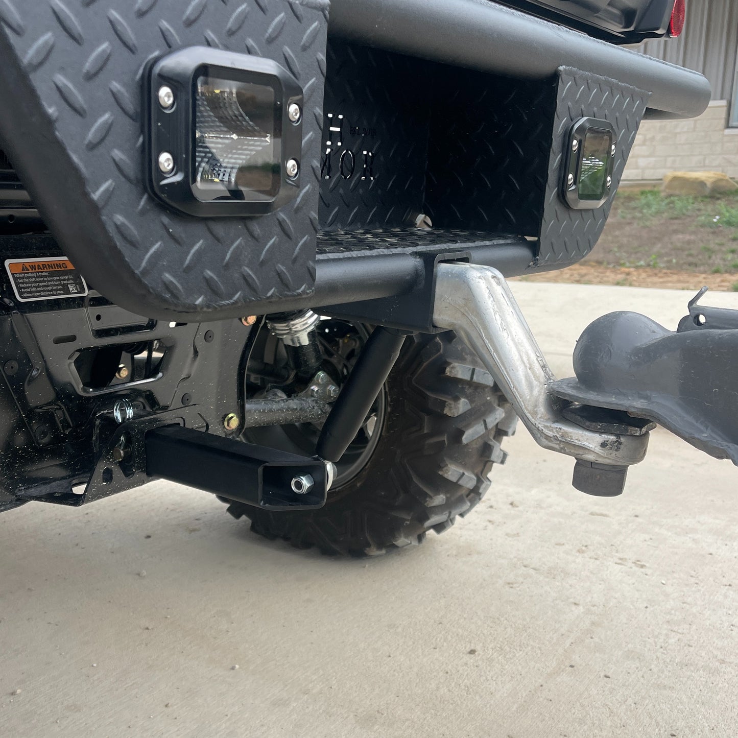 Can-Am Defender Rear Bumper Hitch Support