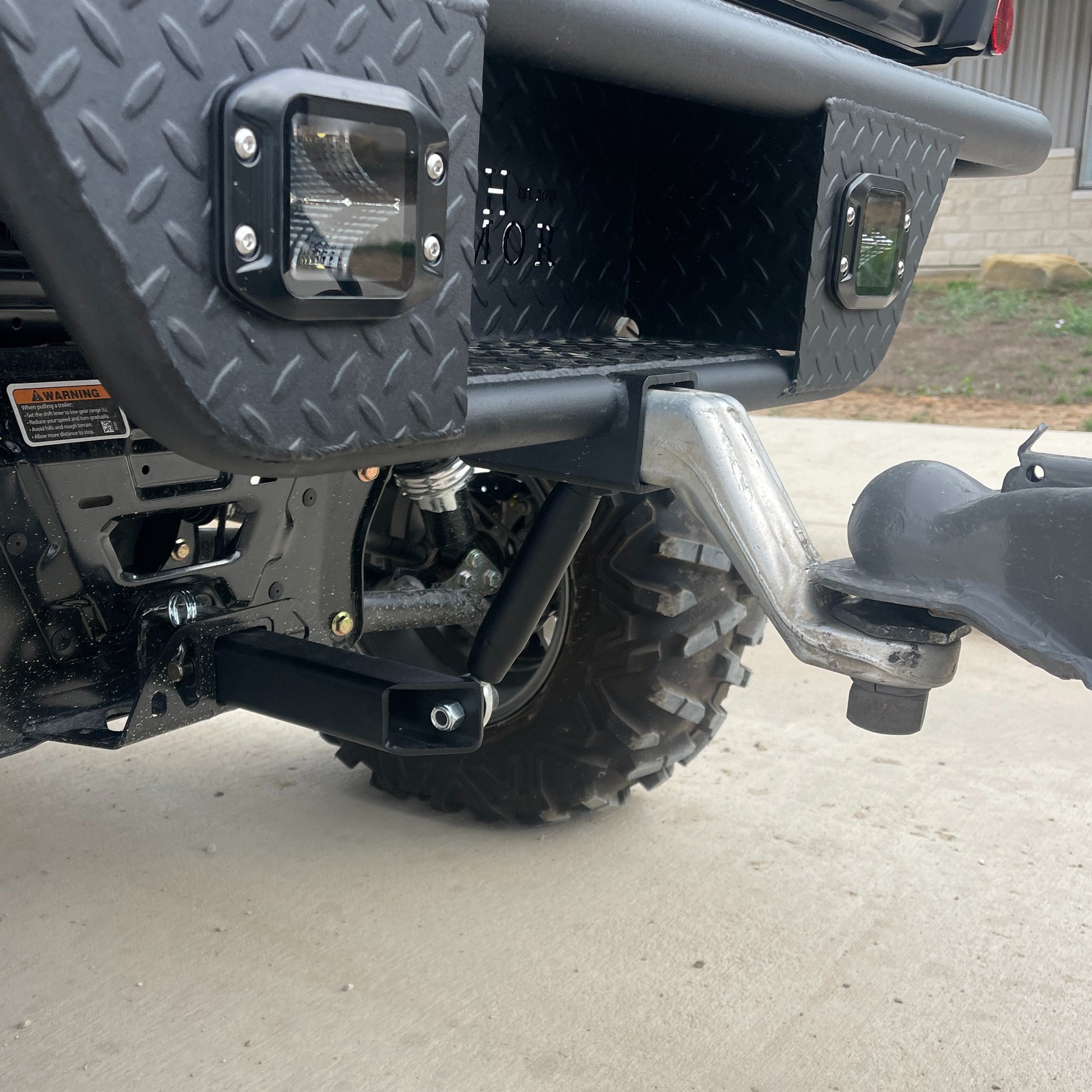 Can-Am Defender Rear Bumper Hitch Support