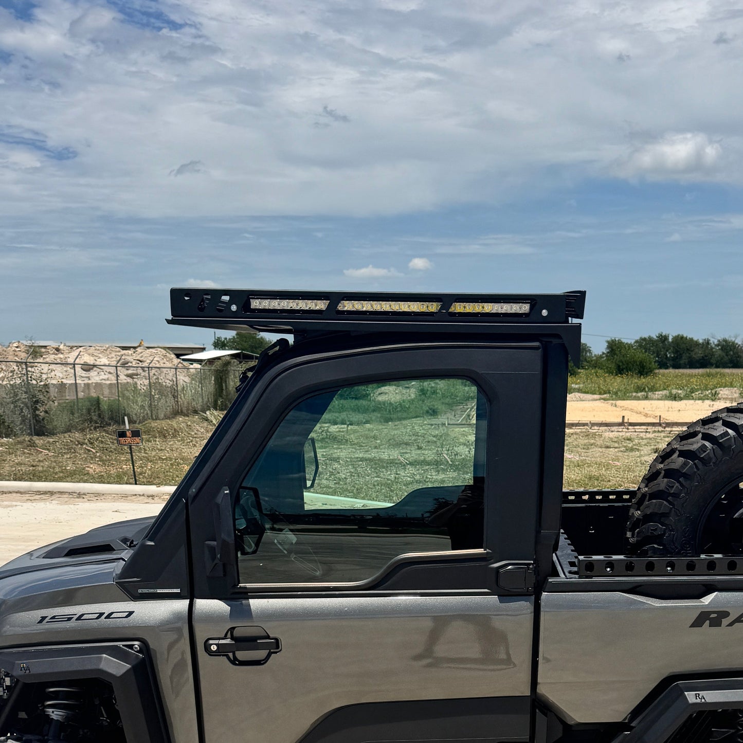 Side view of Polaris Ranger 1500 Single Cab Northstar Metal Top