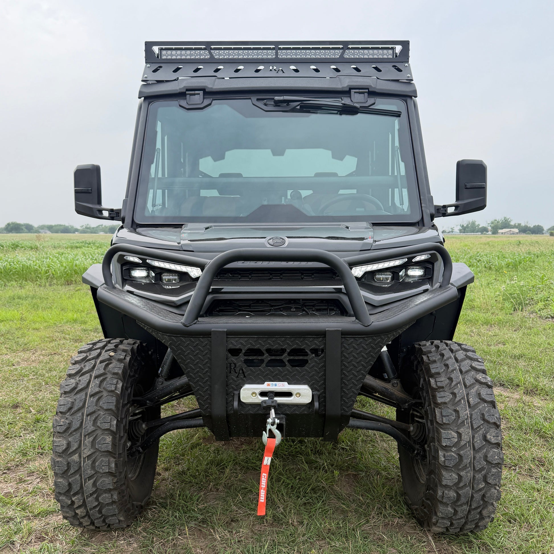 Sleek Can-Am Defender HD11 Front Bumper with Full Diff Protection