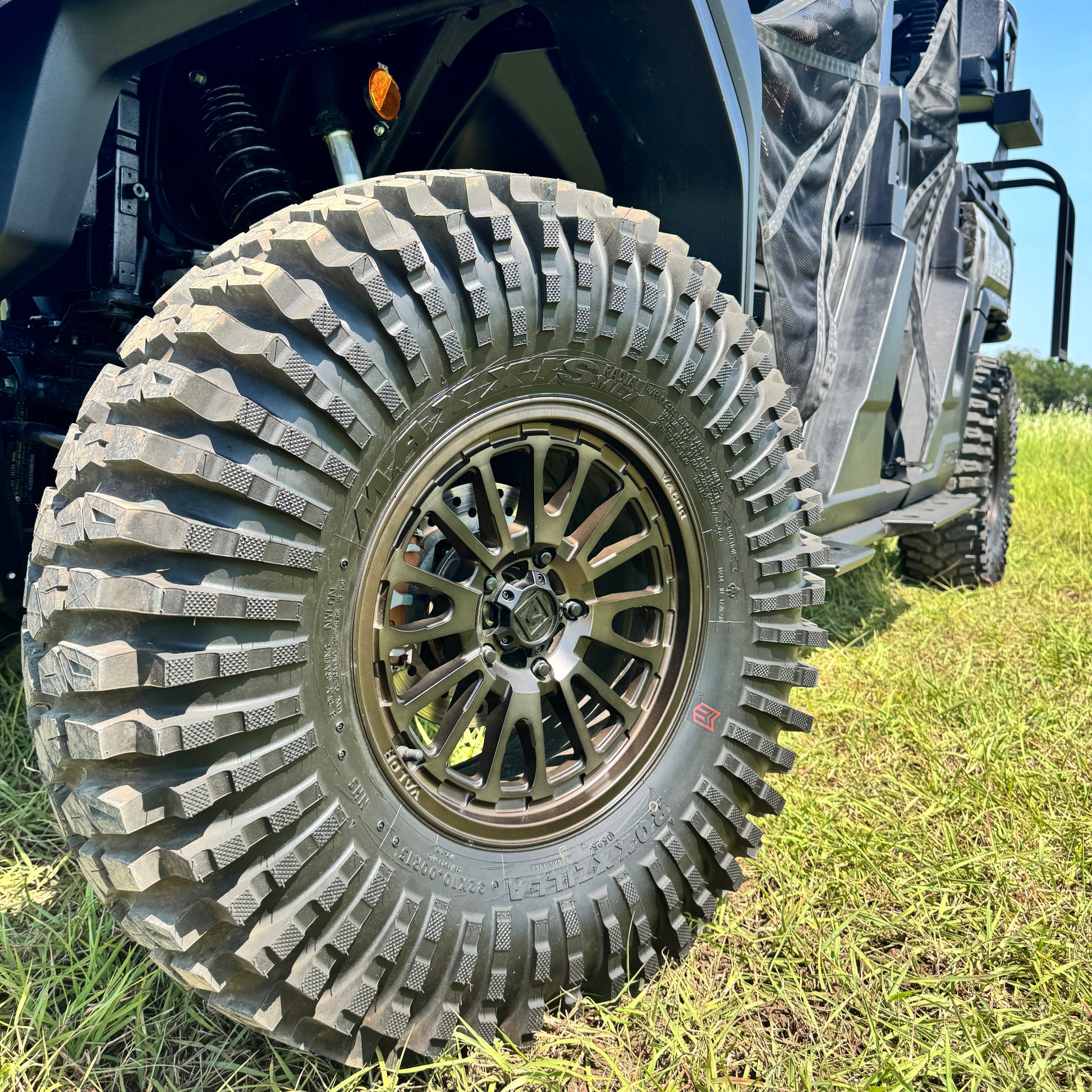 Valor Wheels and Tires on CFMoto UForce U10 XL Pro by Ranch Armor