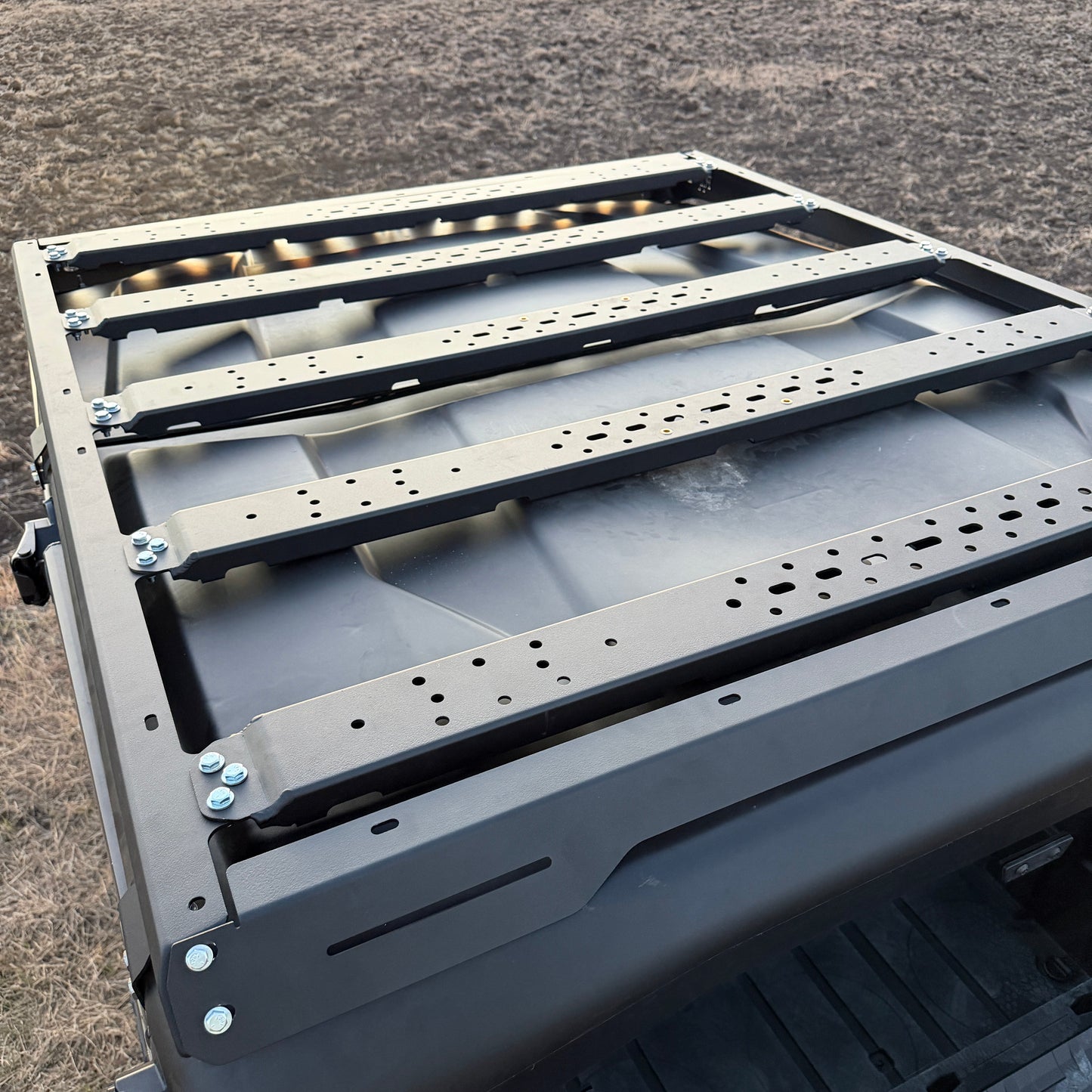 Work and trail roof rack system for Can-Am Defender by Ranch Armor