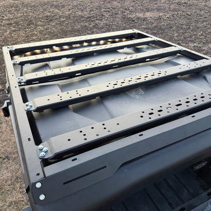 Work and trail roof rack system for Can-Am Defender by Ranch Armor