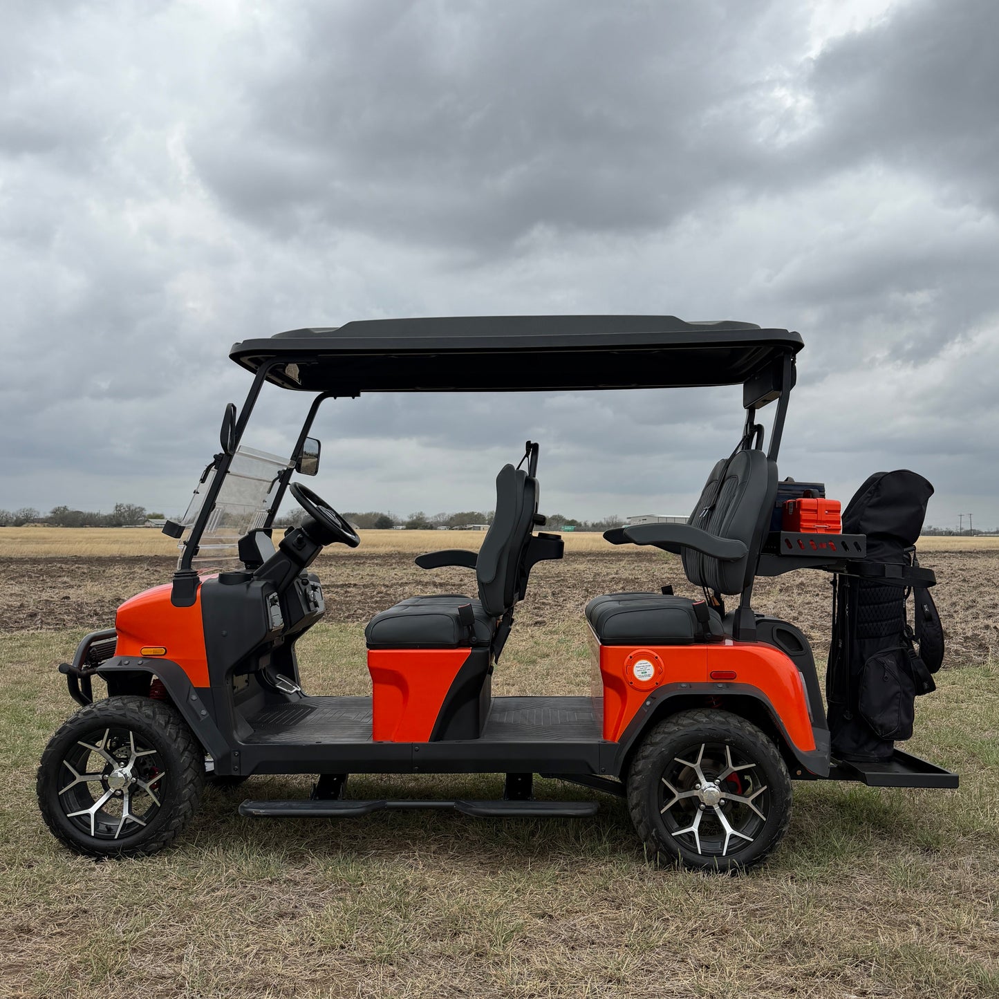 aluminum golf cart rear basket rust resistant finish