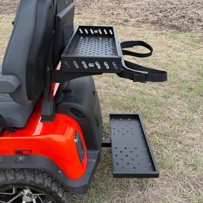 golf cart hitch basket installed without blocking lights