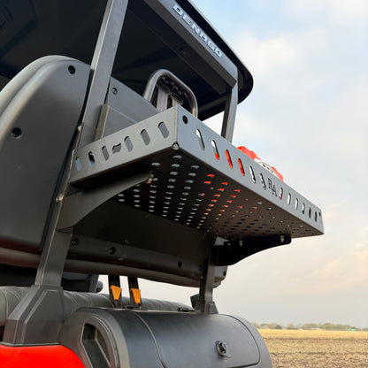 golf cart overhead rear basket for additional storage space